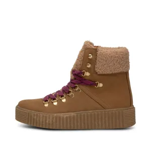 Agda Boot Nubuck Leather - CAMEL