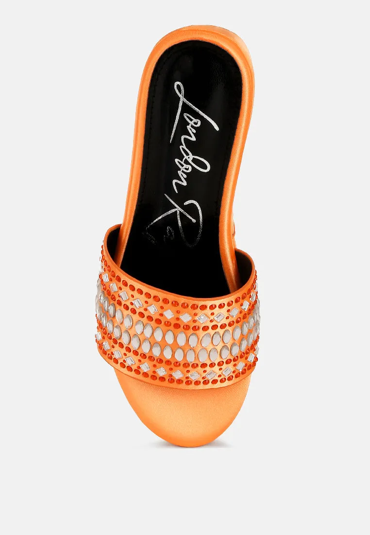 Batanga Diamante & Rhinestone Detail Stylish Flatforms