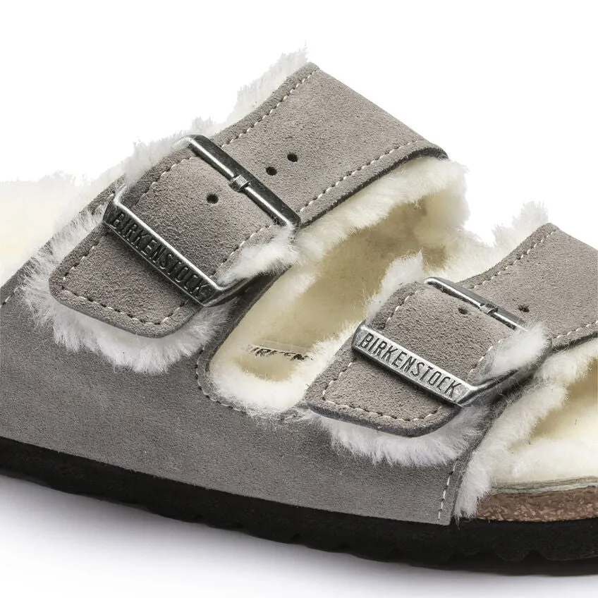 Birkenstock - Arizona Shearling Stone Coin