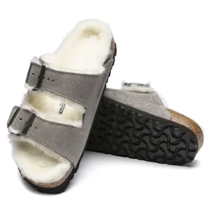 Birkenstock - Arizona Shearling Stone Coin