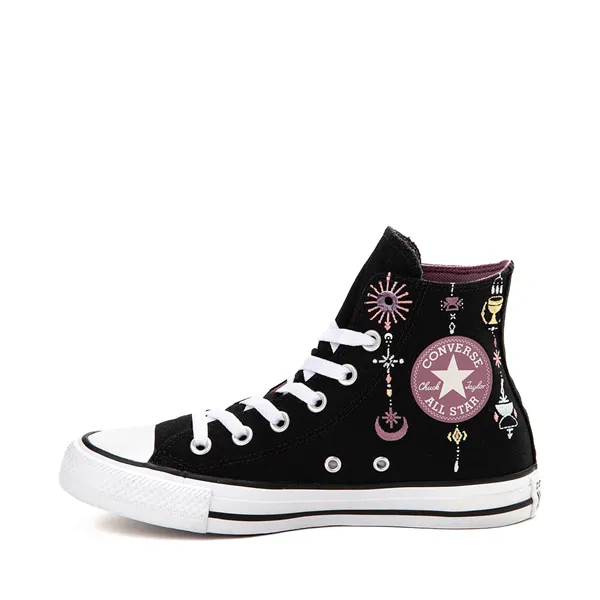 Converse Chuck Taylor All Star Hi Boho Sneakers with Embroidery, Black