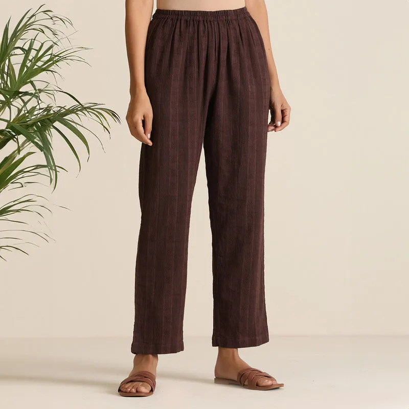 Cotton Co Ord Set for Women | Brown