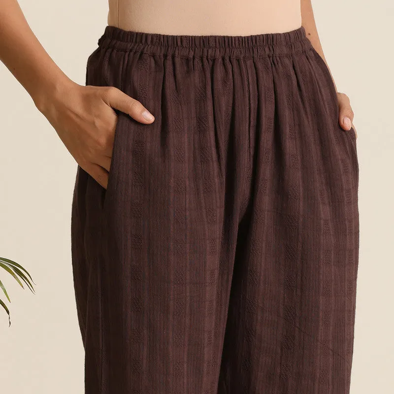 Cotton Co Ord Set for Women | Brown