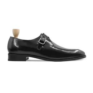 Dodge - Men's Black Box Leather High Shine Single Monkstrap