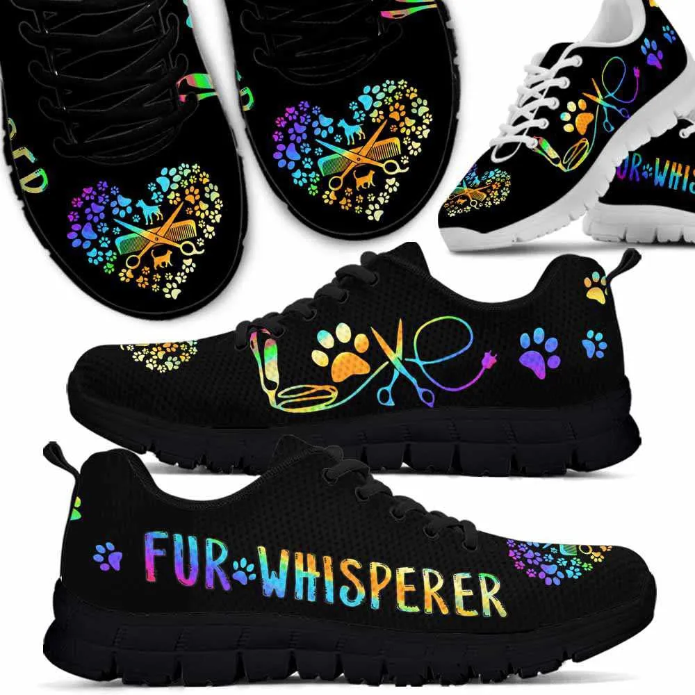 Dog Groomer Sneaker, Dog Groomer Fur Whisperer Love Heart Sneakers Shoes, Best Running Shoes, Unique Gifts For Dog Lovers