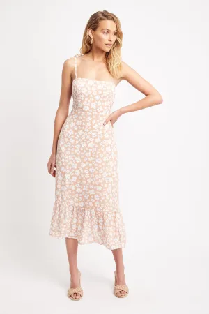 Fleur Midi Tie Dress