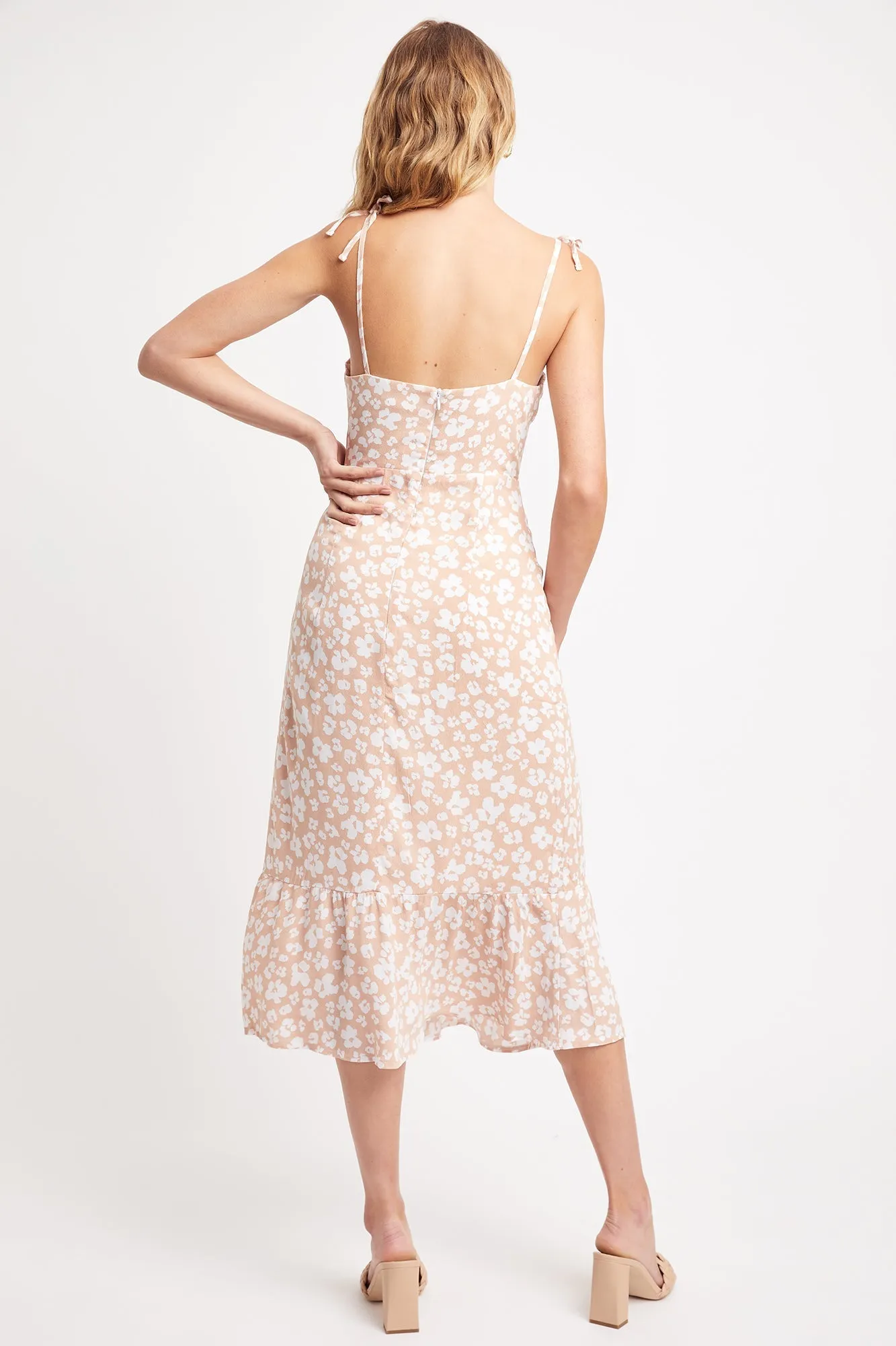 Fleur Midi Tie Dress