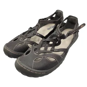 JBU by Jambu Womens Sz 8.5 Gray Leather Strappy Sandals Hiking Athletic