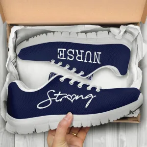 Nurse Sneaker, Nurse-Strong Navy Blue Sneakers Shoes, Best Shoes For Nurses