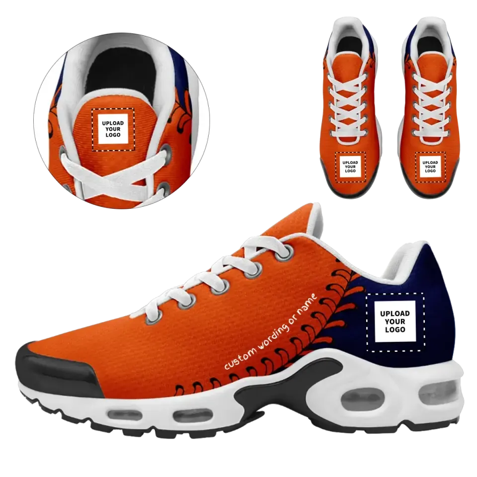 Personalized Bright colors Sneakers, Custom Pumpkin color Shoes, Unisex Sport Shoes,TN-23020091