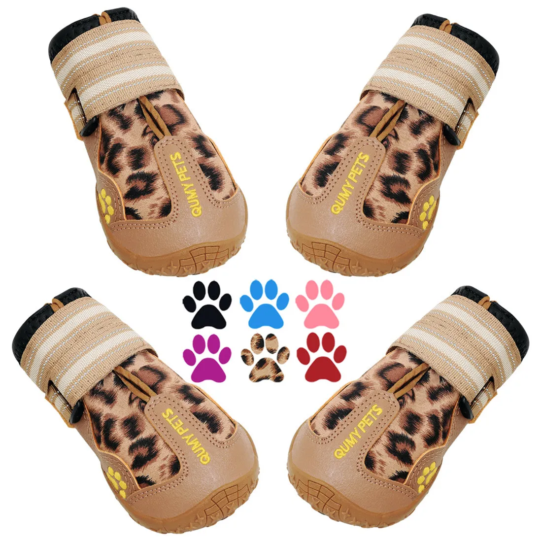 QUMY Dog Shoes for Medium Large Breed