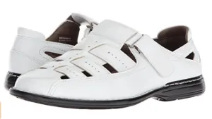 Stacy Adams Men's Bridgeport Closed Toe Fisherman Sandal White