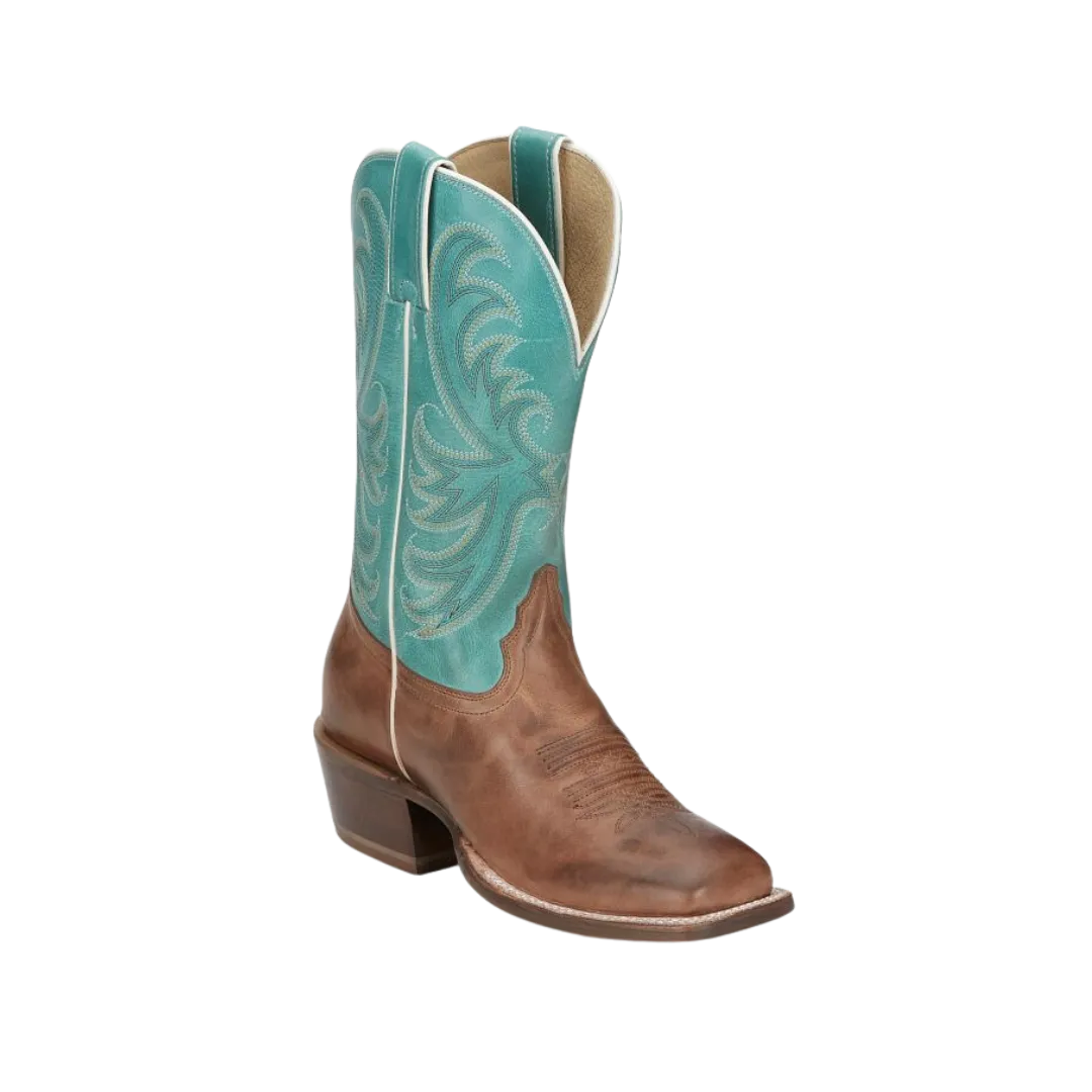 Tony Lama Women's Western Rowena 11 Caramel Brown Boots